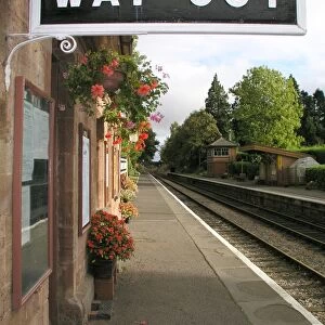 Way Out, Crowcombe Heathfield station, West Somerset Railway