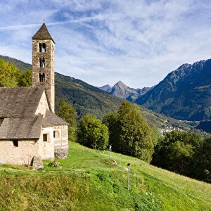 San Carlo di Negrentino church in Leontica, Acquarossa, Valle di Blenio, Canton Ticino
