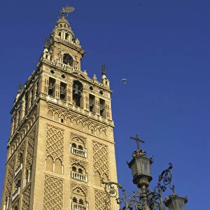 Spain Adalucia Seville La Giralda bell tower