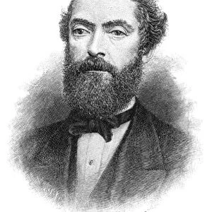EDWIN DRAKE (1819-1880). Colonel Edwin Laurentine Drake, American pioneer in oil industry. Wood engraving, American, 19th century