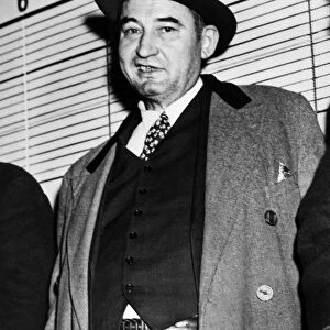 JOSEPH SALTIS (1894-1947). Known as Polack Joe. American (Hungarian-born) bootlegger and gangster. Photographed in a police lineup in Chicago, Illinois, after being arrested following a squabble with his wife, 23 Novemeber 1941