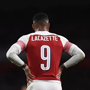 Alexandre Lacazette in Action: Arsenal vs Valencia, UEFA Europa League Semi-Final First Leg