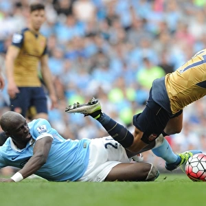 Alexis Sanchez (Arsenal) Eliaquim Mangala (Man City). Manchester City 2: 2 Arsenal