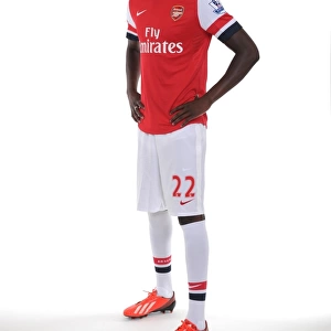 Arsenal 2013-14 Squad: Yaya Sanogo at the Team Photocall