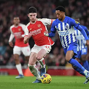 Arsenal vs Brighton: Declan Rice Closes In on Joao Pedro at Emirates Stadium (2023-24)