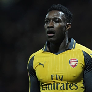 Arsenal's Danny Welbeck in Action during FA Cup Third Round Match against Preston North End