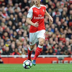 Laurent Koscielny (Arsenal). Arsenal 0: 0 Middlesbrough. Premier League. Emirates Stadium