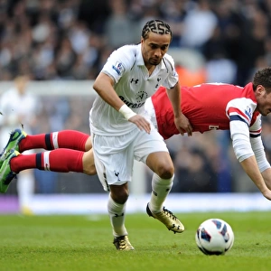 Olivier Giroud (Arsenal) Benoit Assou-Ekotto (Tottenham). Tottenham Hotspur 2: 1 Arsenal