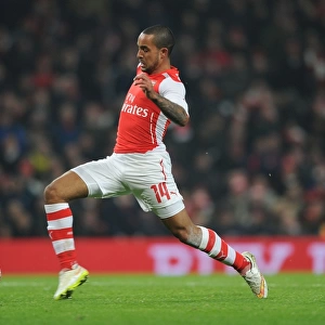 Theo Walcott in Action: Arsenal vs Hull City - FA Cup Third Round, 2015