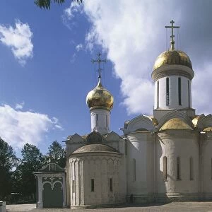 Russia, Sergiev Posad, Moscow area, Trinity-St Sergius Monastery, Trinity Cathedral and St Nikon Chapel