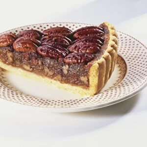 Slice of Pecan and Maple Pie