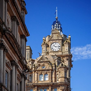 The Clock Tower of the Balmoral, Edinburgh, Scotland, United Kingdom