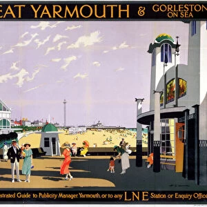 Great Yarmouth & Gorleston on Sea, LNER poster, 1935