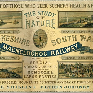 Maenclochog Railway Card advertisement, 1923-1947