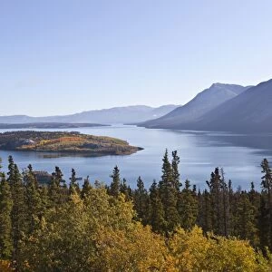 Bove Island in Tagish Lake, Yokon, British Columbia, Canada