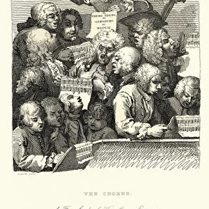 Chorus of Singers, or The Oratorio by William Hogarth