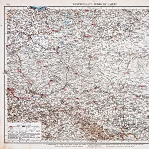 Map of west russia 1896