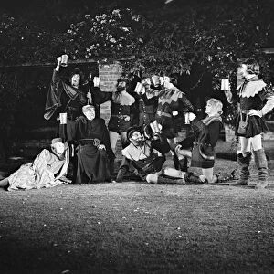 Actors at the pageant at Orpington, Kent. 1935