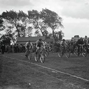 Bike racing at Swanley fete. 1936