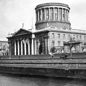 Dublin. The Four Courts. August 1923 Note bomb damage still in place from the