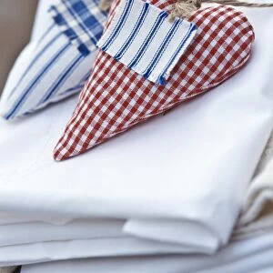 Heart shaped lavender bags to scent linen credit: Marie-Louise Avery / thePictureKitchen