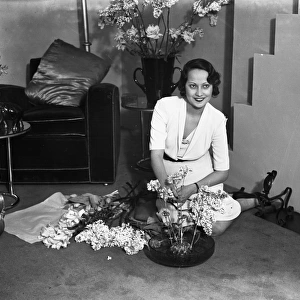 Miss Merle Oberon, the British film star who created so much interest in the film