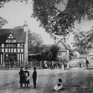 A street scene showing the Plough and Harrow Inn, Whitnash, Leamington Spa, Warwickshire