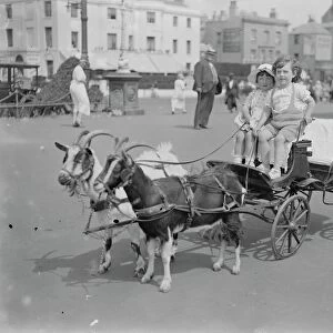 At Worthing - The goat chase. 11th August 1923