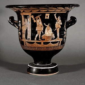 Apulian krater of the Phylake (= Phylace) with red figures