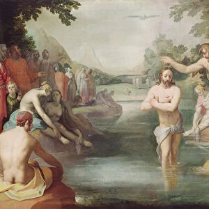 Baptism of Christ (oil on canvas)