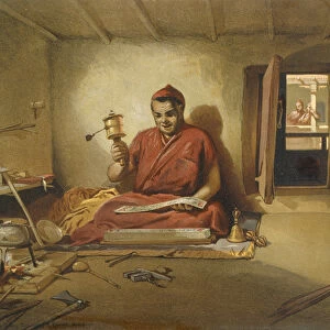 A Buddhist Monk, from India Ancient and Modern, 1867 (colour litho)