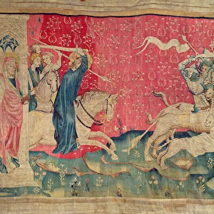 Christ charges the beasts, no. 73 from The Apocalypse of Angers