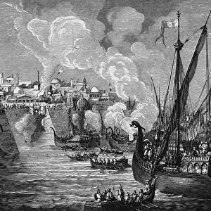 The Greek fire used by the besiegers and the besieged at the siege of Constantinople by
