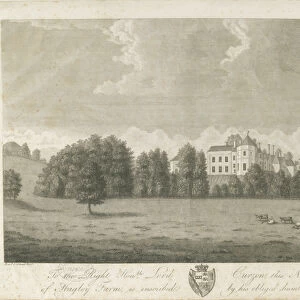 Hagley Hall: engraving, 1795 (print)