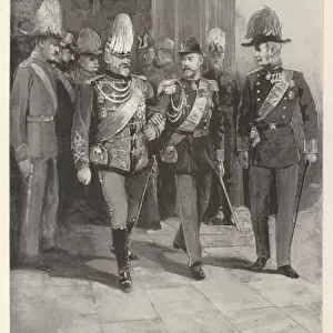 King Edward VII and the Czar at Copenhagen (litho)