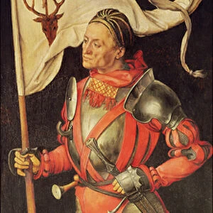 Lukas Paumgartner portrayed as Saint Eustace, right panel of the Paumgartner Altarpiece, c