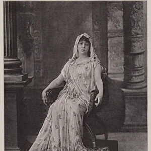 Madame Sarah Bernhardt in Racines Tragedy "Phedre"(b / w photo)