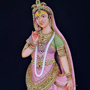 Miniature Painting of Radha