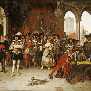 Musketeers of the King, 1885 (oil on canvas)