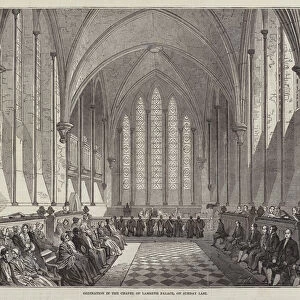Ordination in the Chapel of Lambeth Palace, on Sunday Last (engraving)