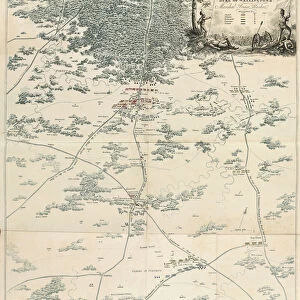 Plan of the Battles of Ligny, Quatre Bras & Waterloo fought on the 16