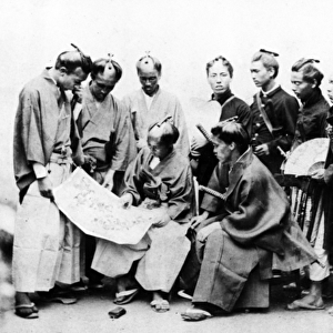 Samurai, c. 1868 (b / w photo)