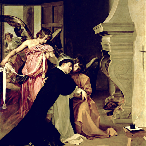 Temptation of St. Thomas Aquinas (oil on canvas)