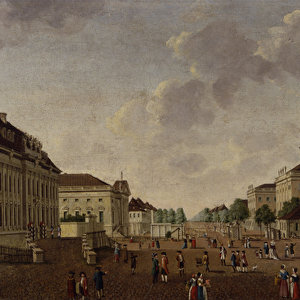 View of the armory and Unter den Linden Street, 1786 (oil on canvas)