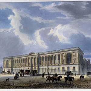 View of the Louvre Colonnade - in "Paris en 1837"by Arnout