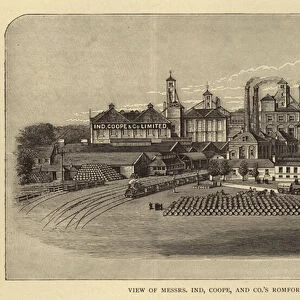 View of Messrs Ind, Coope, and Cos Romford Brewery (engraving)