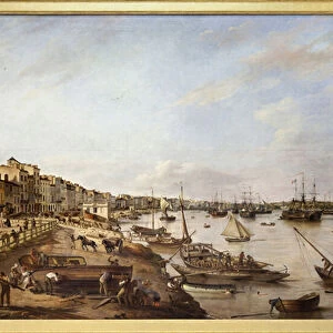 View of part of the port and the docks of Bordeaux, known as the Chartrons and Bacalan