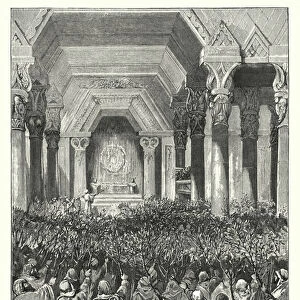 The Waving of the Branches at the Feast of Tabernacles (engraving)