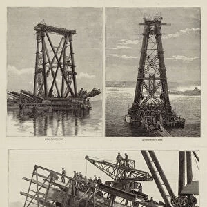 The Works of the New Bridge over the Firth of Forth (engraving)