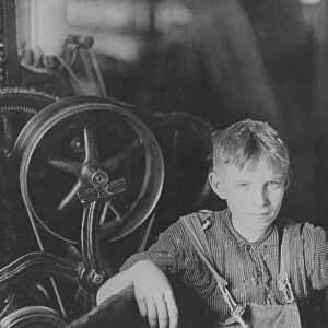 A young Polish spinner in the Quidwick Co. Mill. Anthony, R. I 1909 (photo)